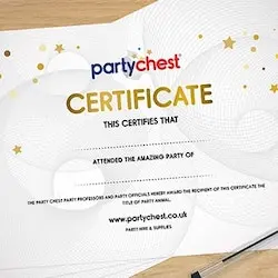 Lego Party Hire - Certificates
