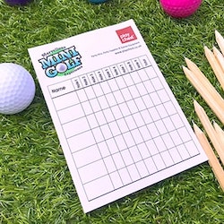 Mini Golf Hire - Scoring Pad and Pencils
