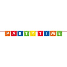 Building Blocks Party Time Banner