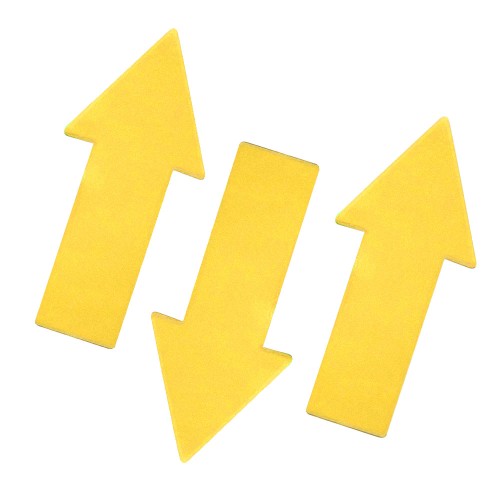 Arrow Floor Marker Yellow (6 Pack)