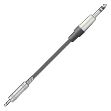 Chord 6.3mm TRS Jack Plug to 3.5mm TRS Jack Plug Audio Cable (6m)