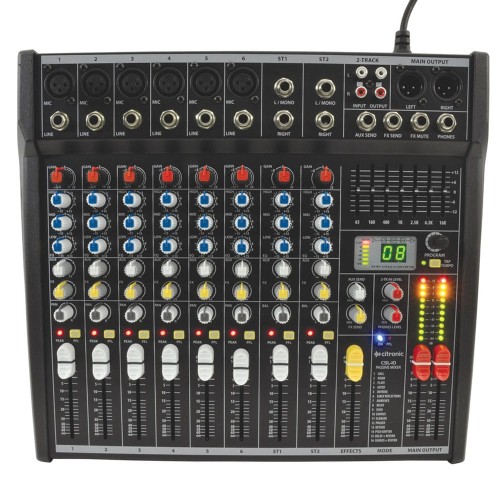 Citronic CSL Series Compact Mixing Consoles with DSP