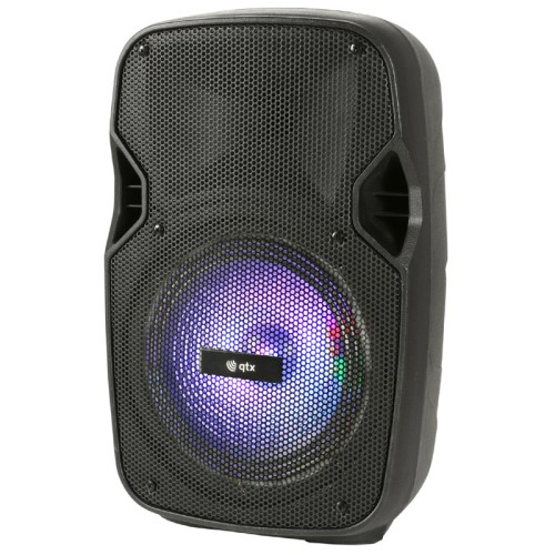 QTX PAL8 Portable PA Speaker with LED FX & Mic