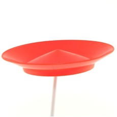 Spinning Plate & Plastic Flexi Stick (Red)