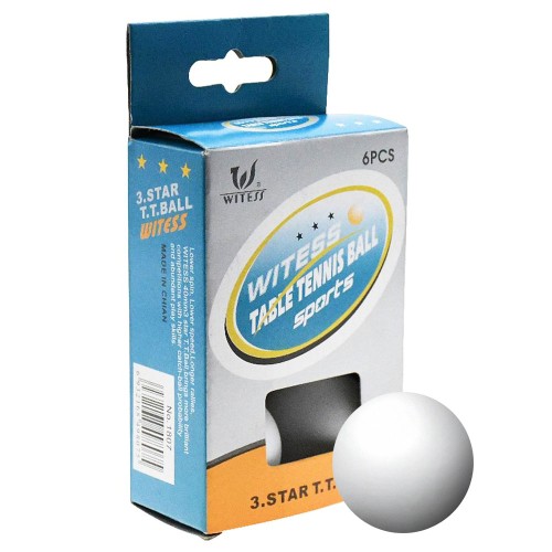 Witess 3 Star Table Tennis Ball (6 Pack)