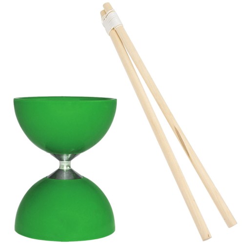 Little Top Mini Diabolo with Short Sticks (Green)
