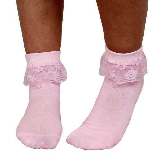 1950s Style Bobby Socks (Pink, Adults)