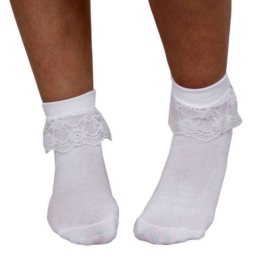 1950s Style Bobby Socks (White, Adults)
