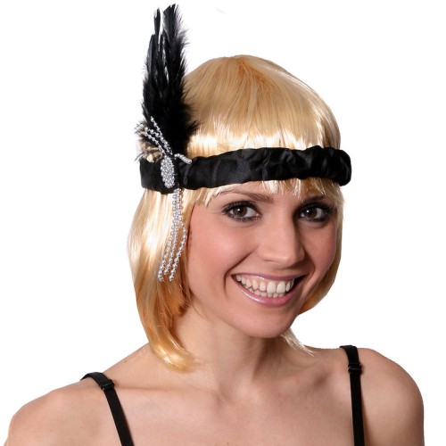 Black Flapper Headband
