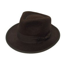 Black Gangster Hat with Black Band (60cm)