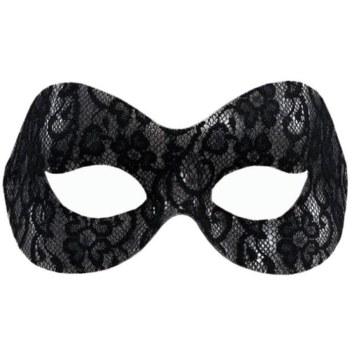 Black Lace Domino Mask