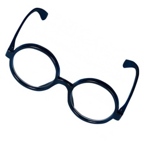 Black Round Wizard Glasses with Lens