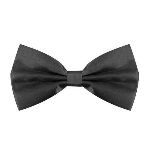 Bow Tie (Black Satin)