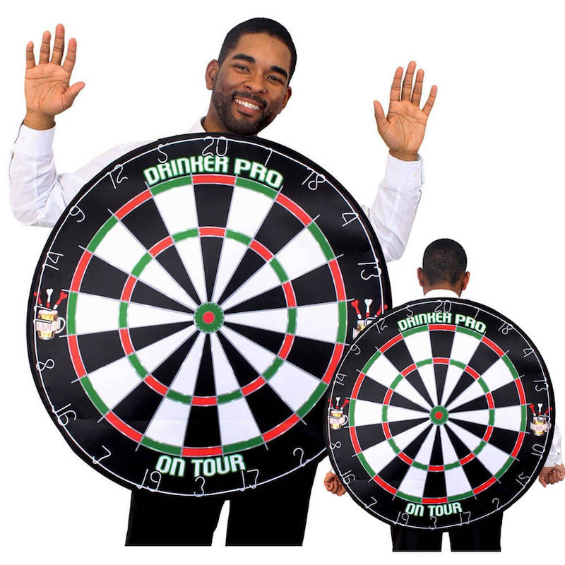 DART BOARD COSTUME FANCY DRESS STAG PARTY OUTFIT 
