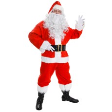 Father Christmas 10 Piece Costume (Adults)