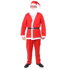 Father Christmas 5 Piece Budget Costume (Adults)