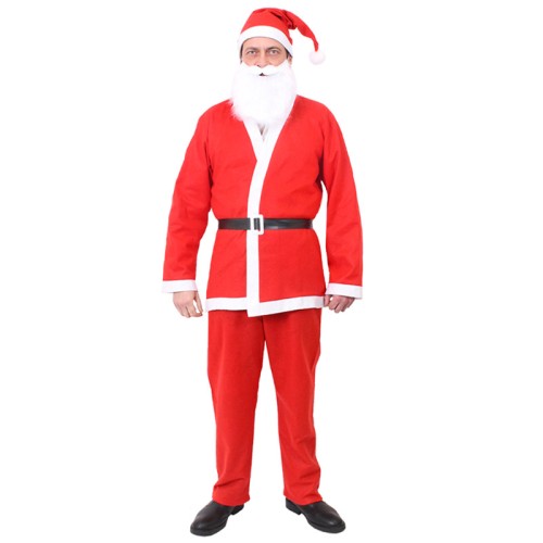 Father Christmas 5 Piece Budget Costume (Adults)