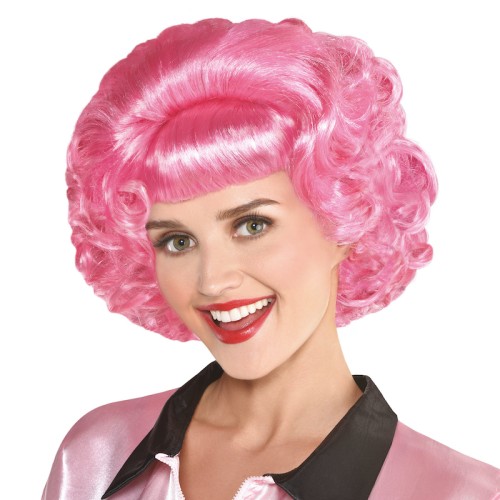 Grease Official Frenchy Pink Wig