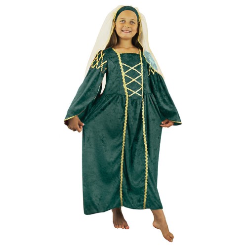 Green Tudor Princess Costume (Kids)