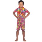Hawaiian Costume (Pink, Kids)