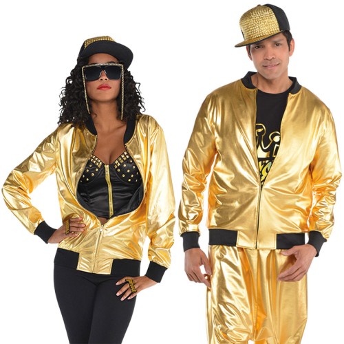 Hip Hop Unisex Gold Jackets (Adults)