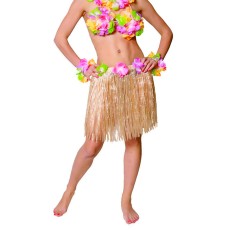 Hawaiian Hula Skirt (Natural, Short)