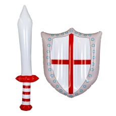 Inflatable England St George Sword & Shield
