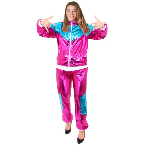 Pink and Blue Shell Suit (Ladies, Adults)
