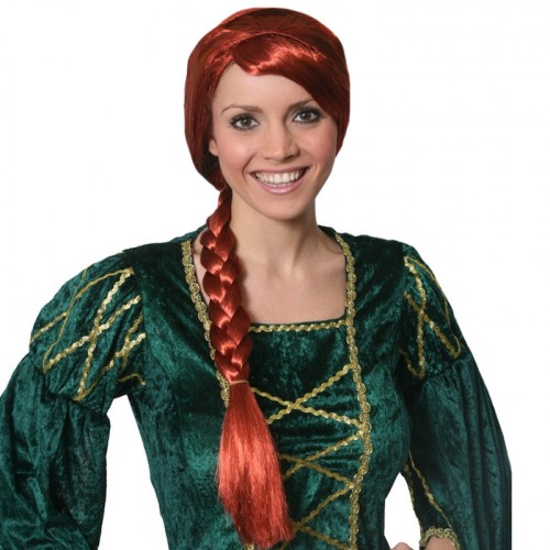 Red Braided Wig