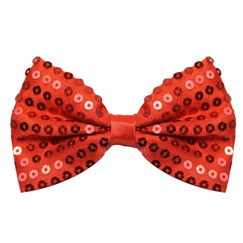 Sequin Bow Tie (Red)
