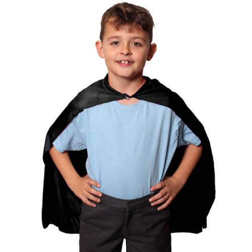Superhero Cape (Black, Kids)