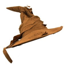 Tatty Look Wizard / Witch Hat (Brown)