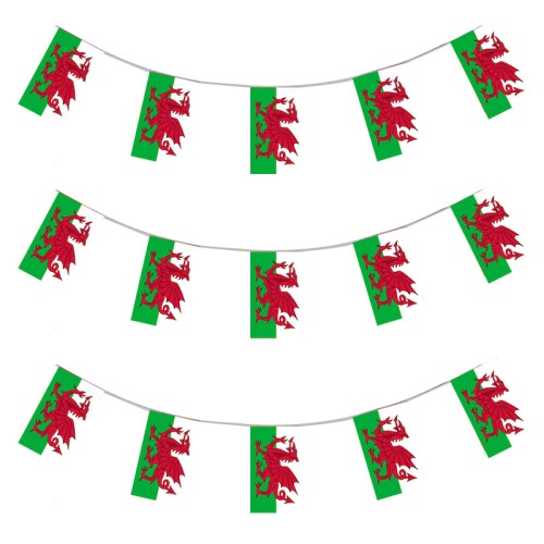 Wales Flag Bunting (10m)