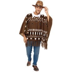 Western Poncho and Hat (Adults)