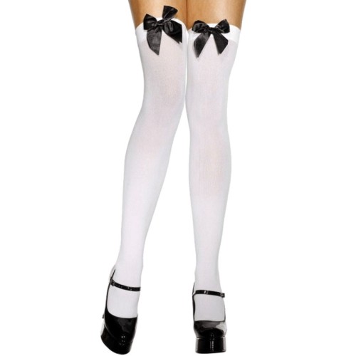 White Stockings with Bows (Adults)