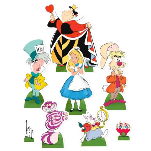 Alice in Wonderland Party Table Top Cutouts