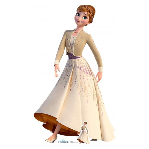Frozen 2 Anna in Cream Dress Life-size Cardboard Cutout