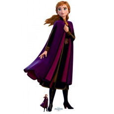 Frozen Anna Purple Velvet Coat Life-size Cardboard Cutout