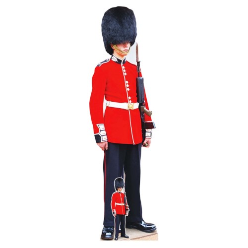 Royal Family Buckingham Palace Guard Lifesize Cardboard Cutout With Mini Guard