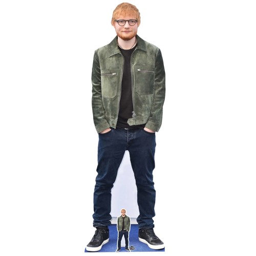 Singer Ed Sheeran Lifesize Cardboard Cutout With Mini Cutout