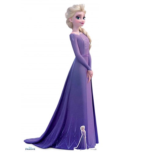 Frozen Elsa Violet Dress Life-size Cardboard Cutout
