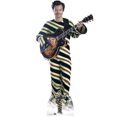 Singer Harry Styles with Guitar Lifesize Cardboard Cutout With Mini Cutout