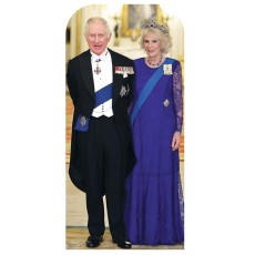 Royal Family King Charles & Camilla Lifesize Cardboard Cutout