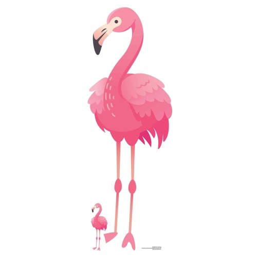 Pink Flamingo Cardboard Cutout
