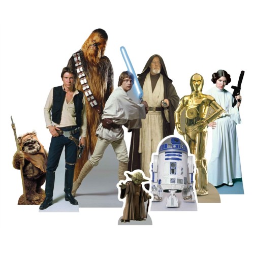 Star Wars Heroes Party Table Top Cutouts