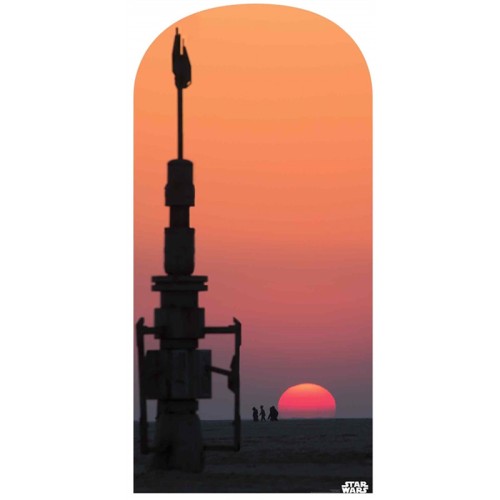 Star Wars Jakku Sunset Background Cardboard Cutout
