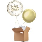 Birthday Confetti Gold 18" Foil Balloon