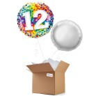 Birthday Rainbow Confetti 12th 18" Foil-Balloon