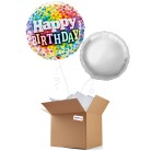 Happy Birthday Rainbow Confetti 18" Foil-Balloon