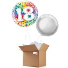 Birthday Rainbow Confetti 18th 18" Foil-Balloon